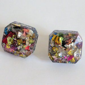 Adjustable Large Sparkle Glitter Ring